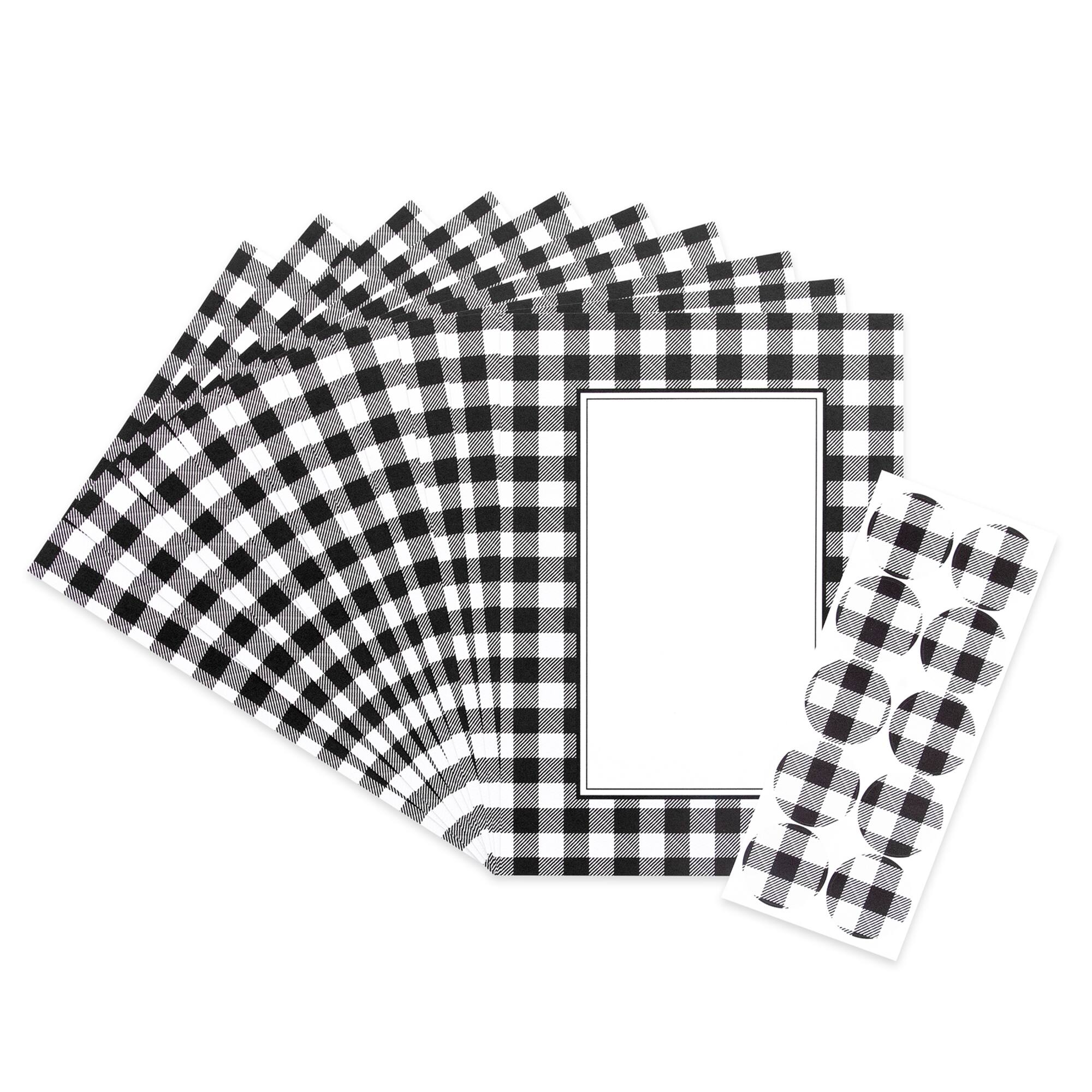 Buffalo Check Flat Cards & Envelopes by Recollections™, 5" x 7"